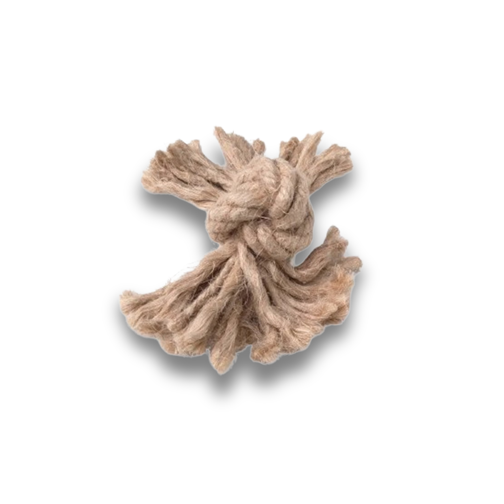 Jouet Corde Un Nœud SON pet en taille XL, avec corde nouée pour chien de 2,6 cm x 25 cm, présenté sur fond blanc.