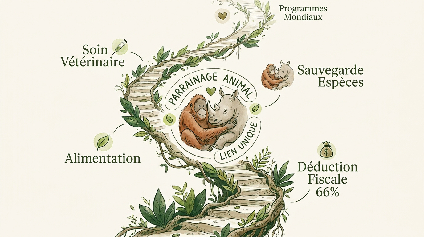 Parrainage d'animaux sauvages pour la conservation des espèces en danger
